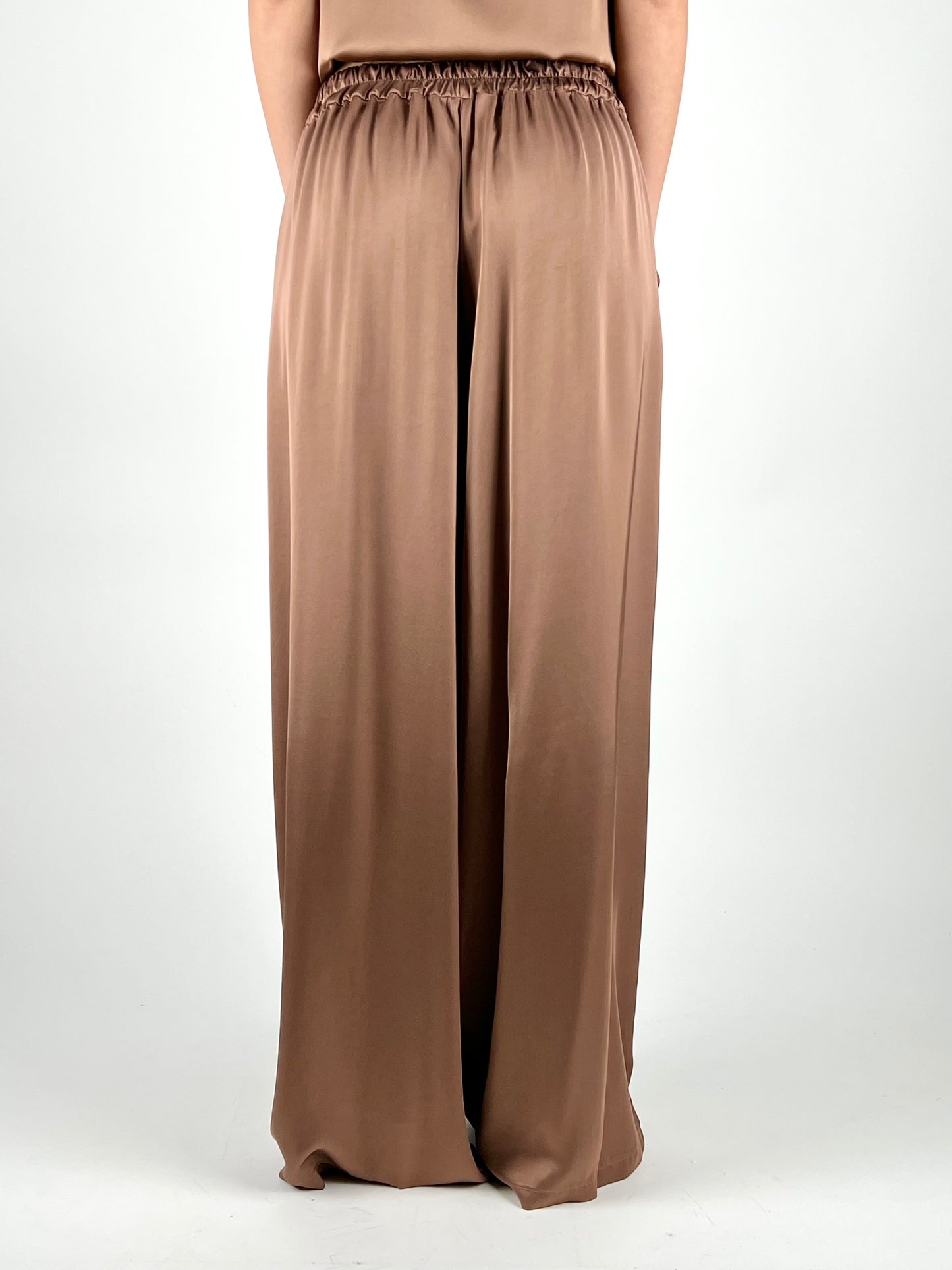 DEVA - PANTALONE PALAZZO SATIN