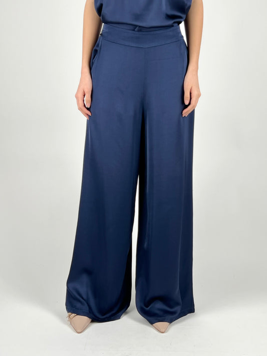 DEVA - PANTALONE PALAZZO SATIN