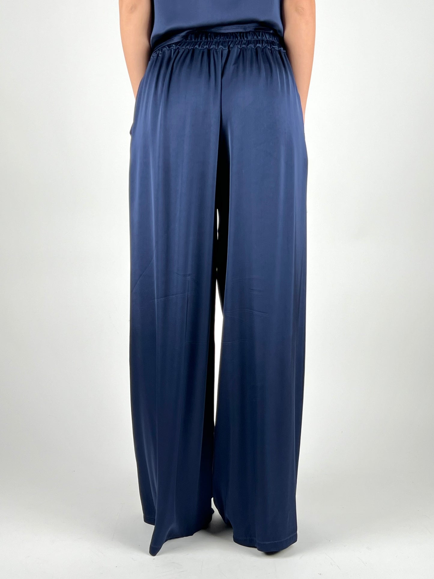 DEVA - PANTALONE PALAZZO SATIN