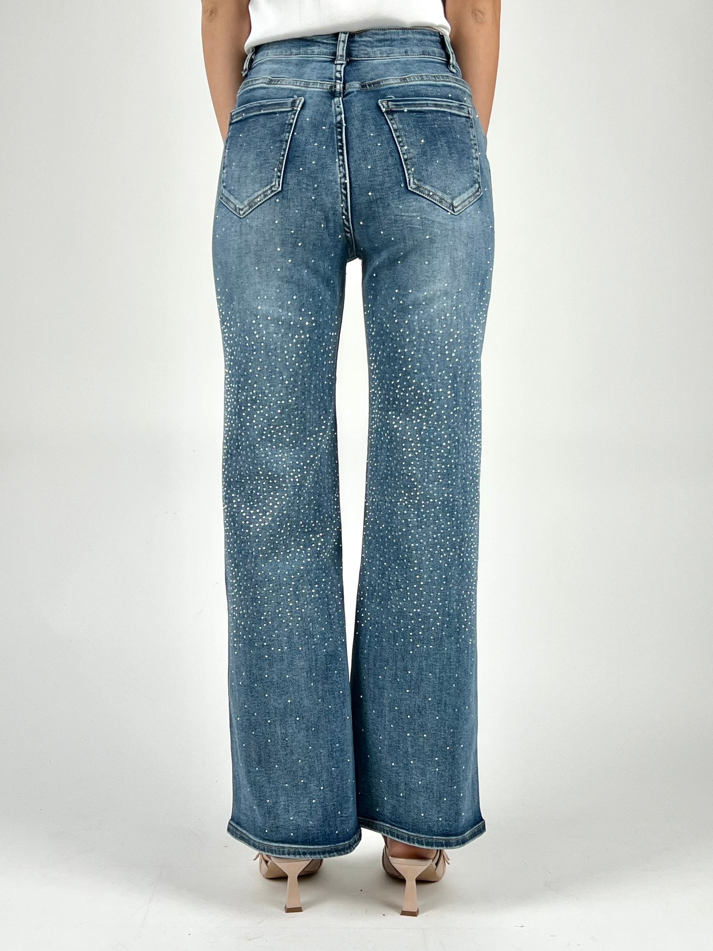 DEVA - JEANS REGULAR STRASS