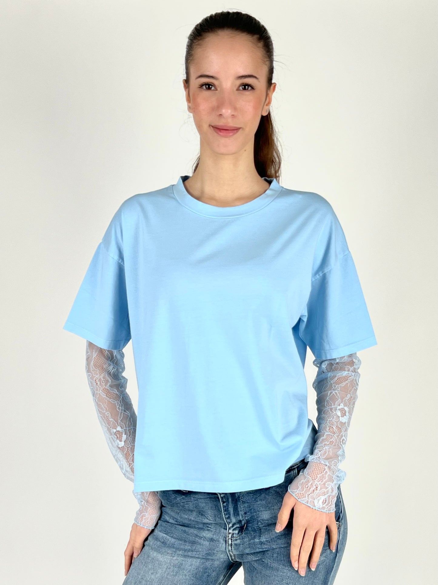 SUSY MIX - T-SHIRT MANICHE PIZZO