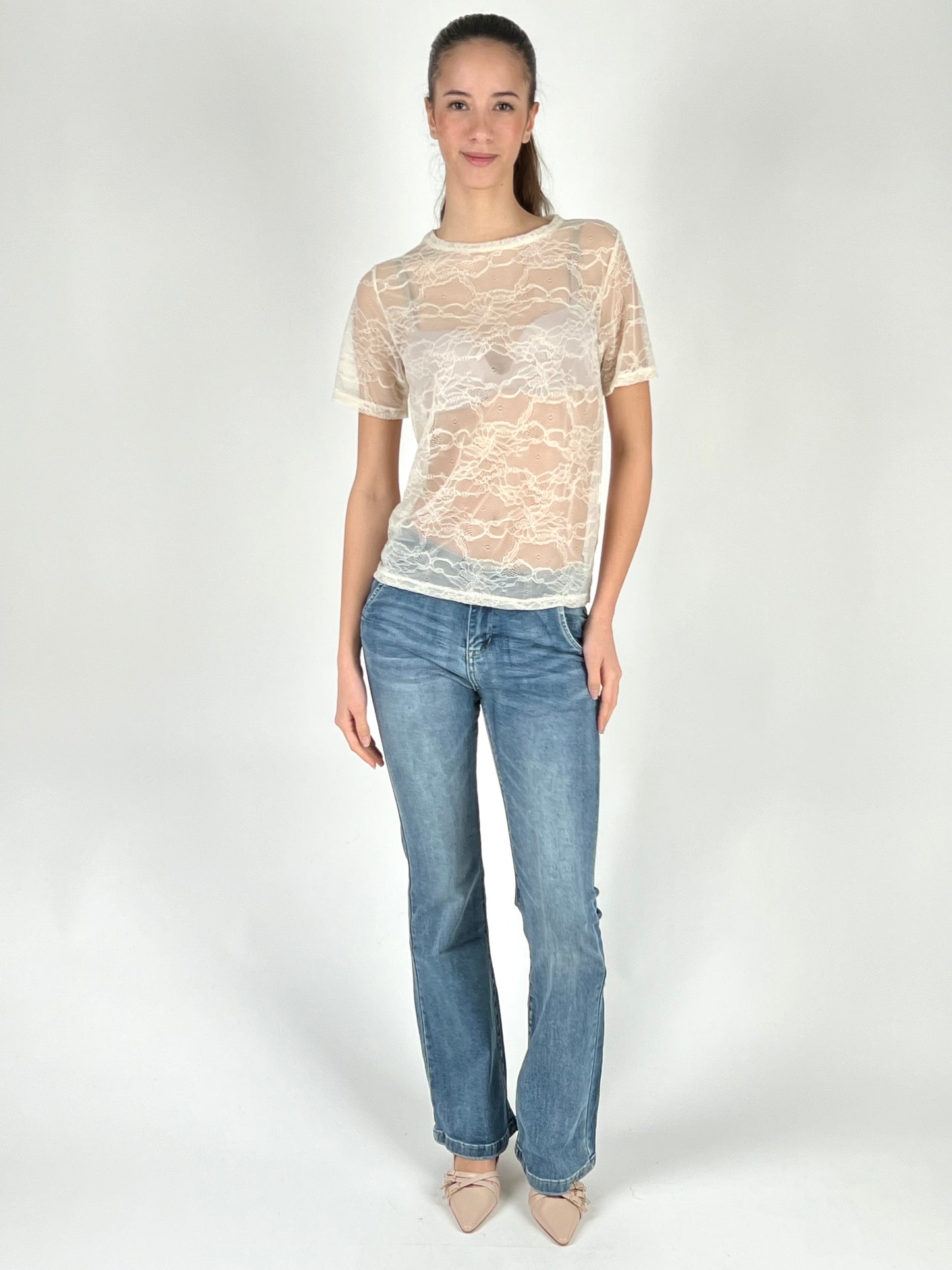 DEVA - T-SHIRT PIZZO