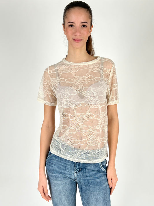 DEVA - T-SHIRT PIZZO