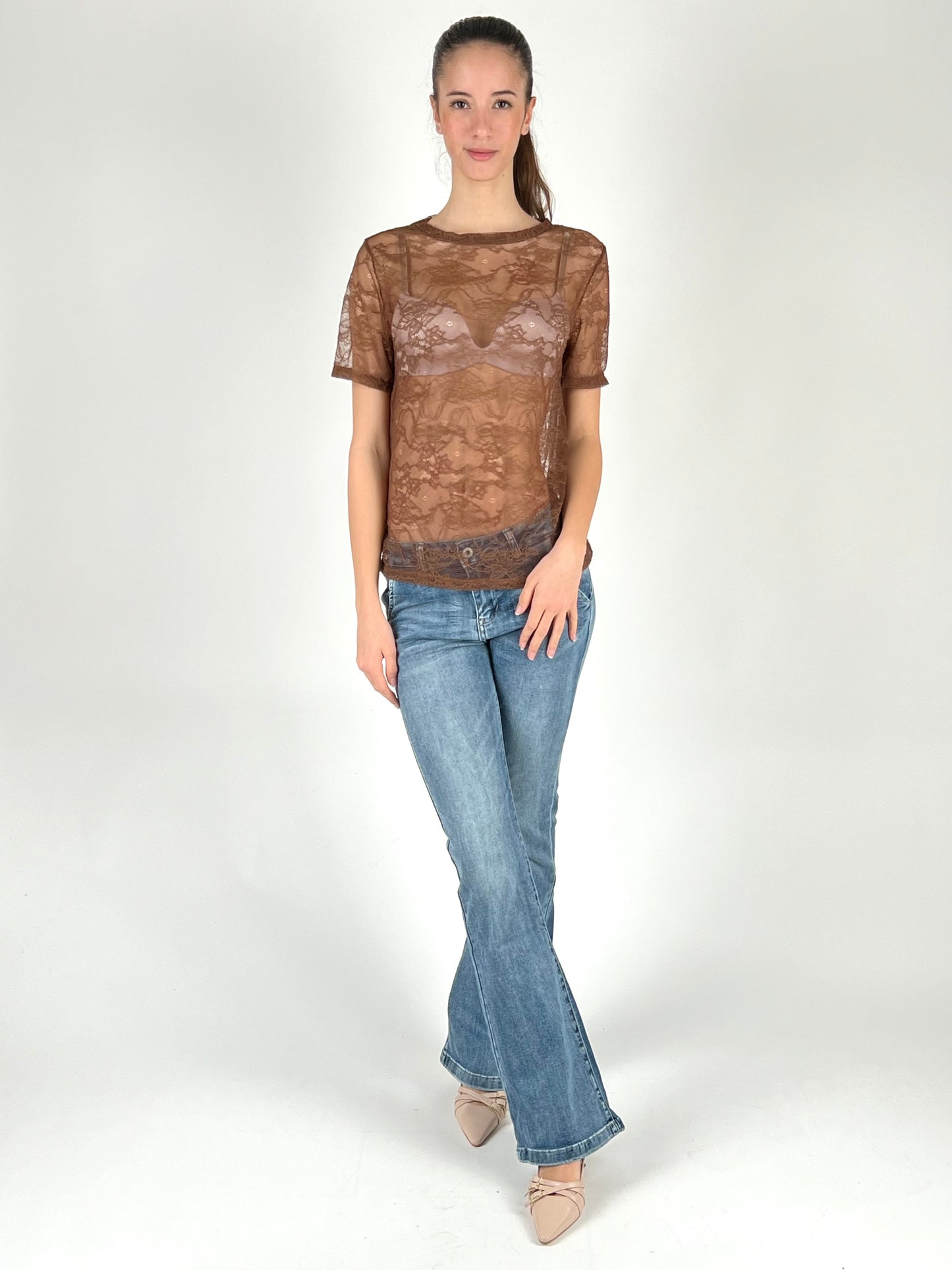 DEVA - T-SHIRT PIZZO