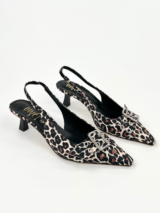 OVYÈ - SLINGBACK ANIMALIER