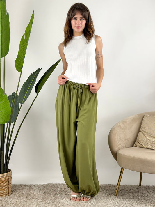 DEVA - PANTALONE ELASTICO CAVIGLIA