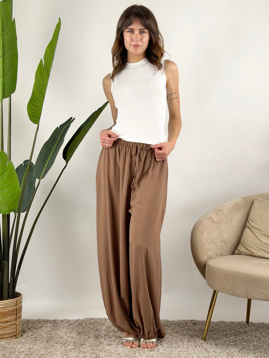 DEVA - PANTALONE ELASTICO CAVIGLIA