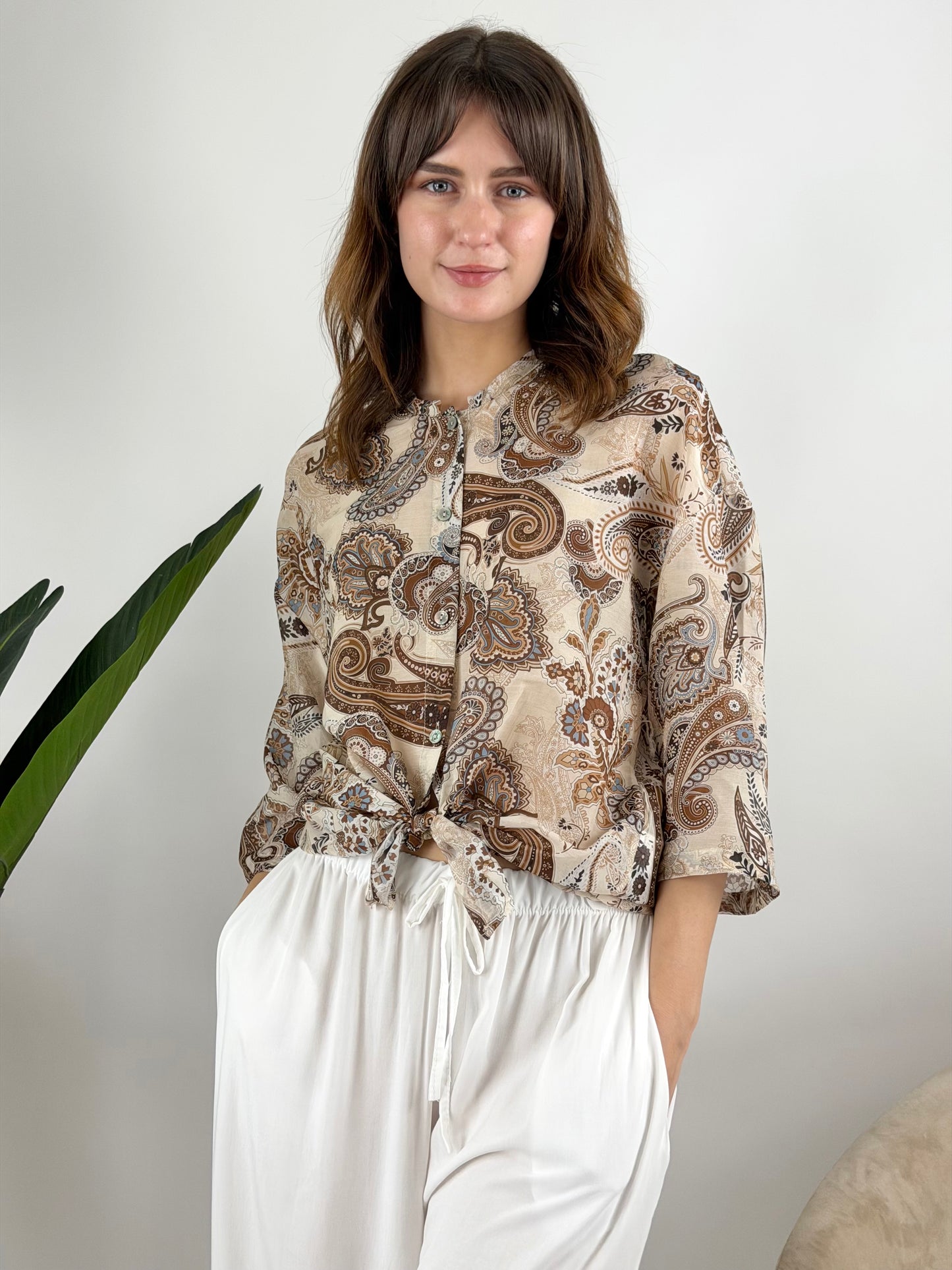 DEVA - CAMICIA MUSSOLA CON STAMPA