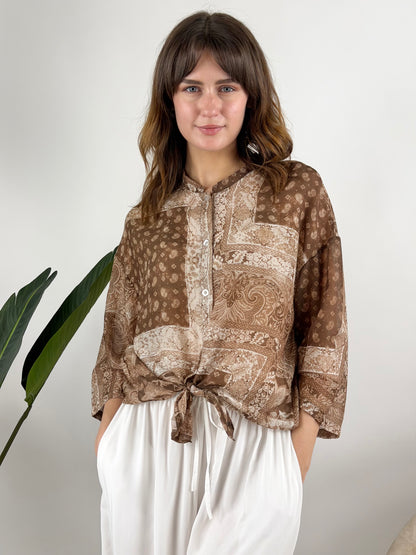 DEVA - CAMICIA MUSSOLA CON STAMPA