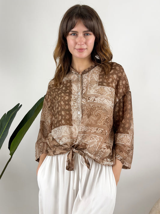 DEVA - CAMICIA MUSSOLA CON STAMPA