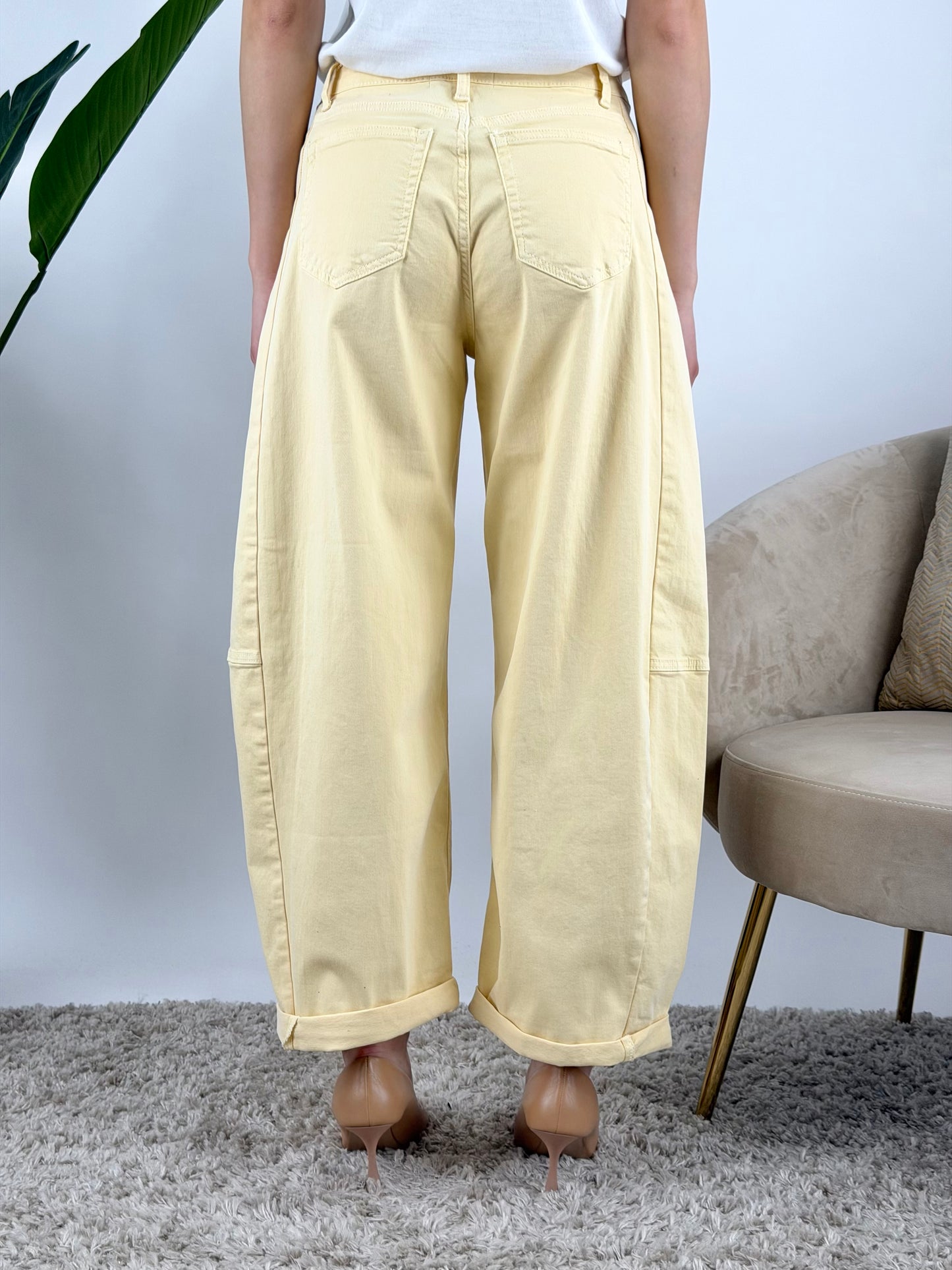DEVA - JEANS BARREL COLORATO