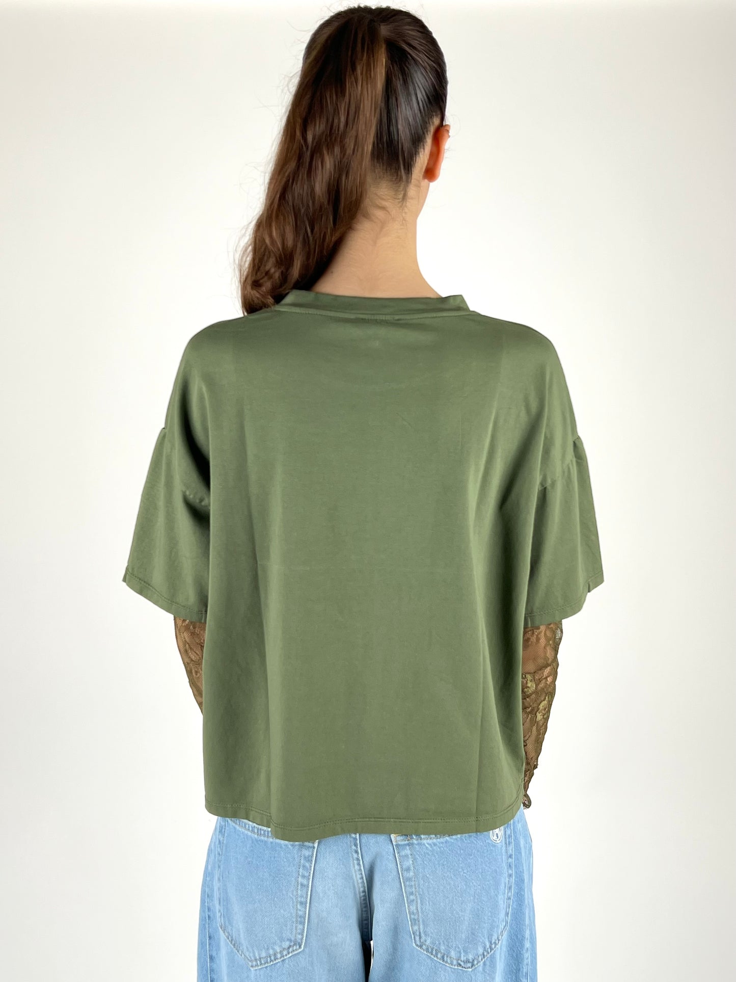 SUSY MIX - T-SHIRT MANICA PIZZO