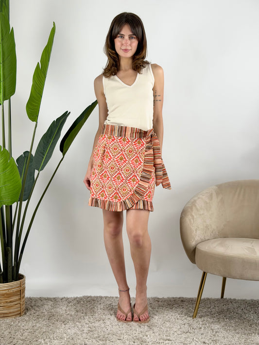 DEVA - MINIGONNA PAREO BATIK