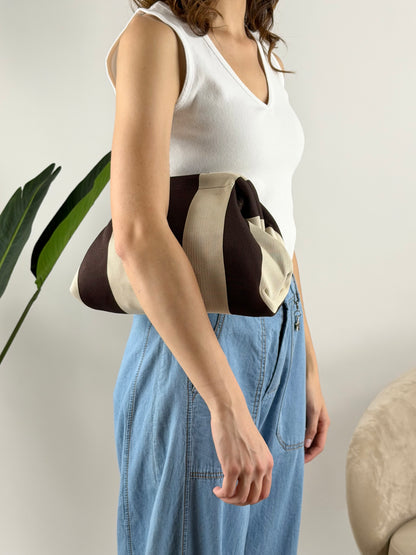 DEVA - BORSA CLUTCH RIGHE