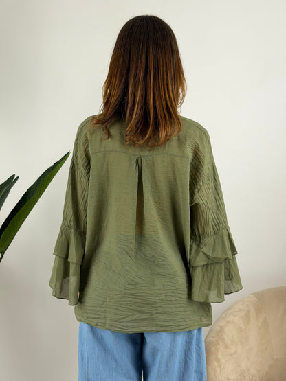 DEVA - CAMICIA MUSSOLA ROUCHES