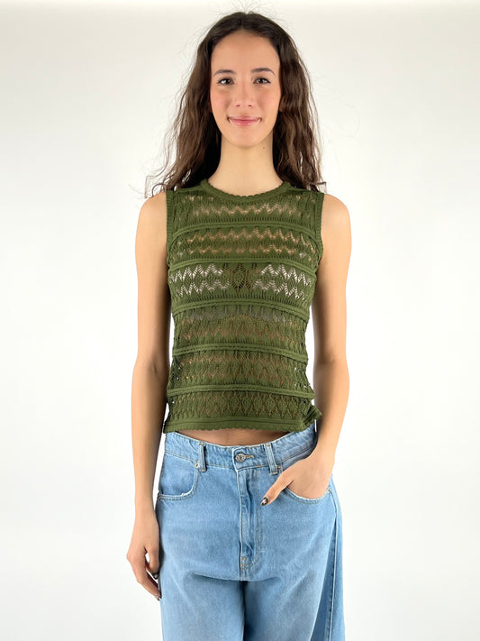 DEVA - TOP TRICOT TRAFORATO