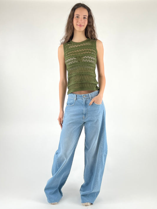 DEVA - TOP TRICOT TRAFORATO