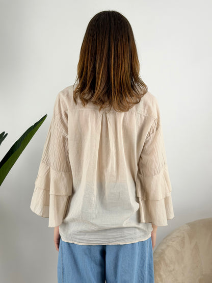 DEVA - CAMICIA MUSSOLA ROUCHES