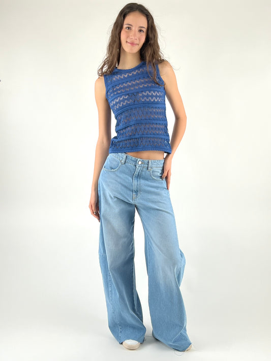 DEVA - TOP TRICOT TRAFORATO