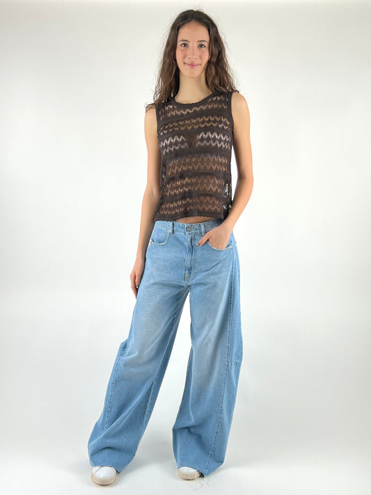 DEVA - TOP TRICOT TRAFORATO
