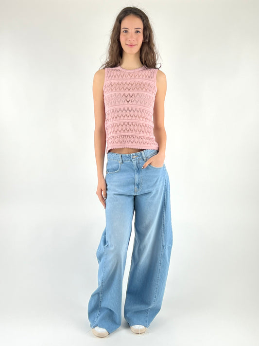 DEVA - TOP TRICOT TRAFORATO