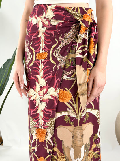 TENSIONE IN - GONNA FOULARD JUNGLE