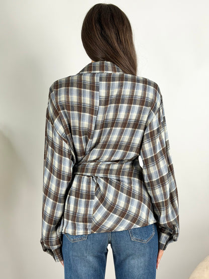 DEVA - CAMICIA CHECK INCROCIO