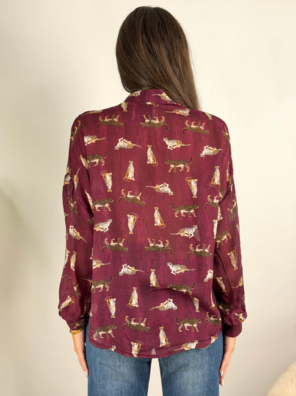 DEVA - CAMICIA VISCOSA E LANA