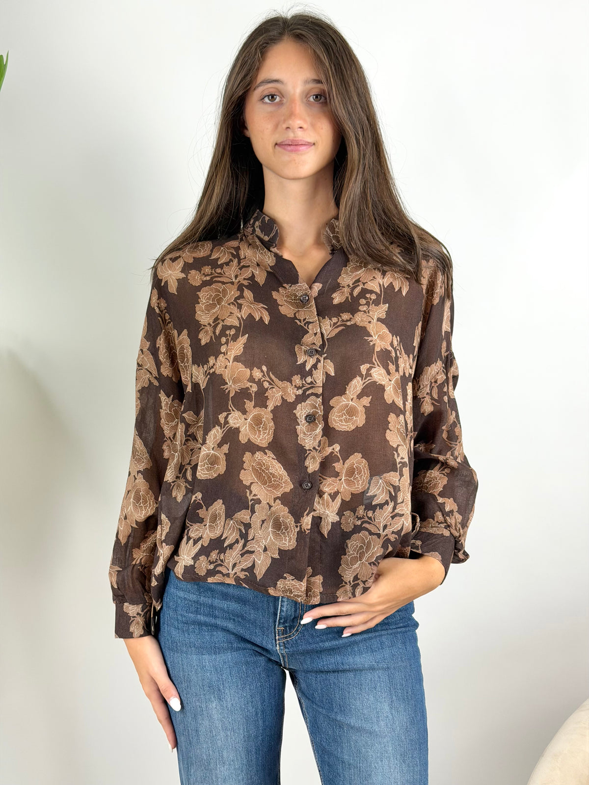 DEVA - CAMICIA VISCOSA E LANA