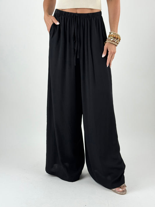 KONTATTO - PANTALONE LARGO COULISSE