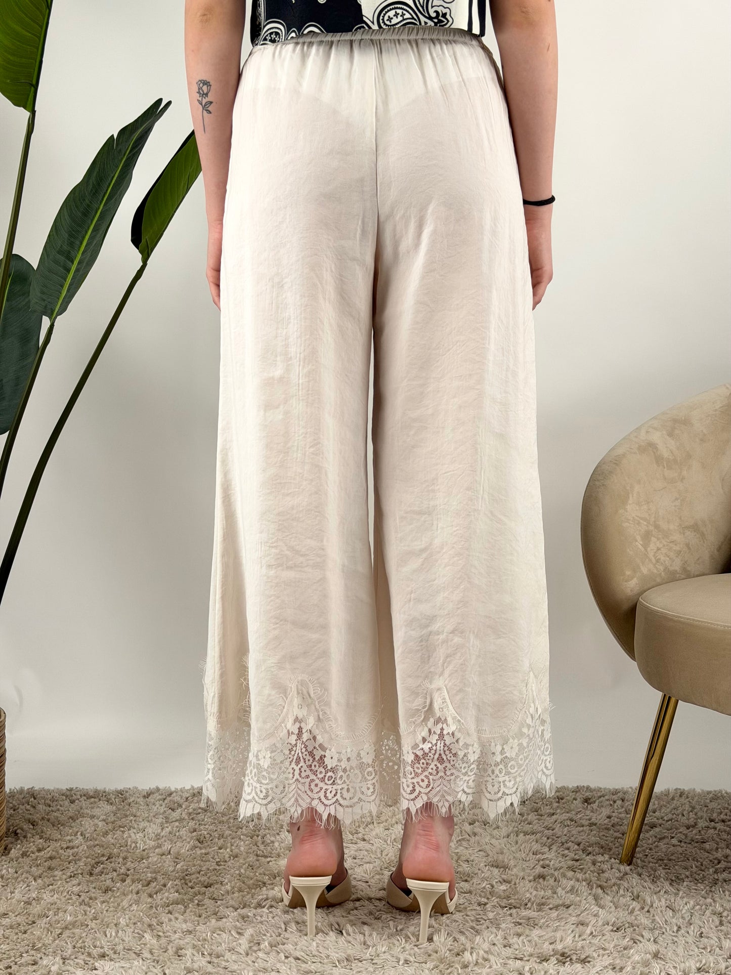 MOTEL - PANTALONE BORDO PIZZO