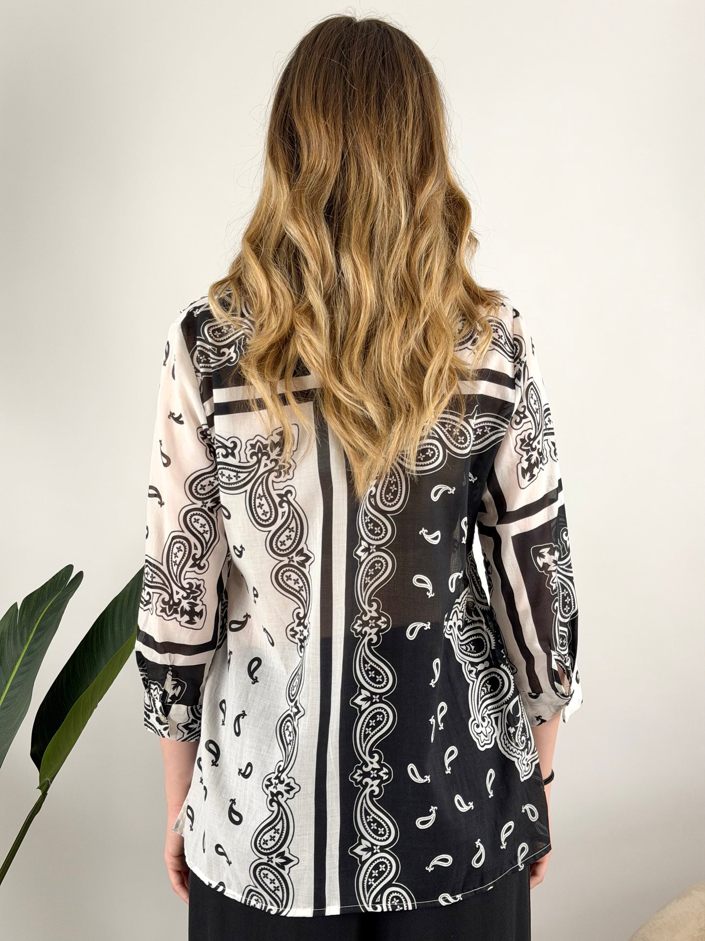 MOTEL - CAMICIA MUSSOLA BANDANA