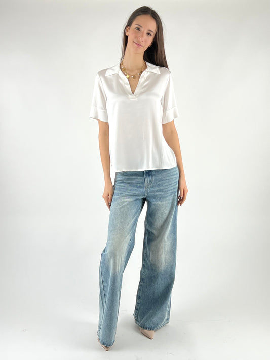 DEVA - POLO IN SATIN M/M