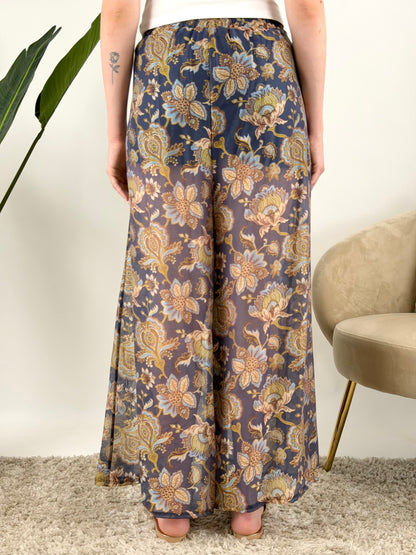 DEVA - PANTALONE PALAZZO FANTASIA