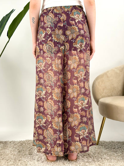DEVA - PANTALONE PALAZZO FANTASIA