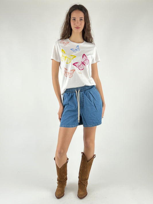 KONTATTO - T-SHIRT FARFALLE