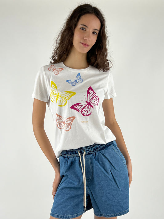 KONTATTO - T-SHIRT FARFALLE