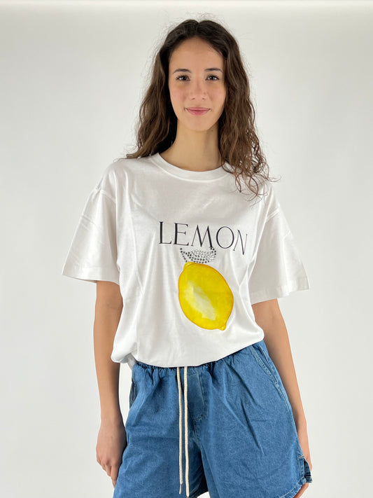 KONTATTO - T-SHIRT OVERSIZE LEMON