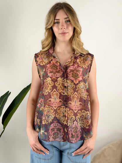 DEVA - CAMICIA SMANICATA FANTASIA