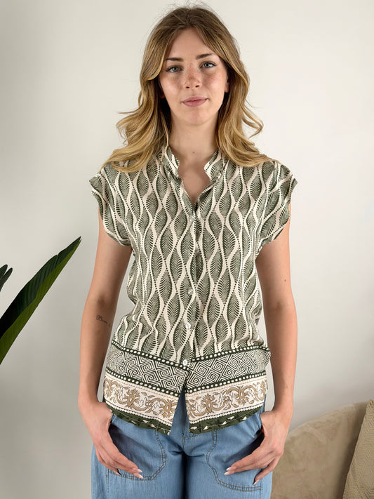 DEVA - CAMICIA SMANICATA VISCOSA