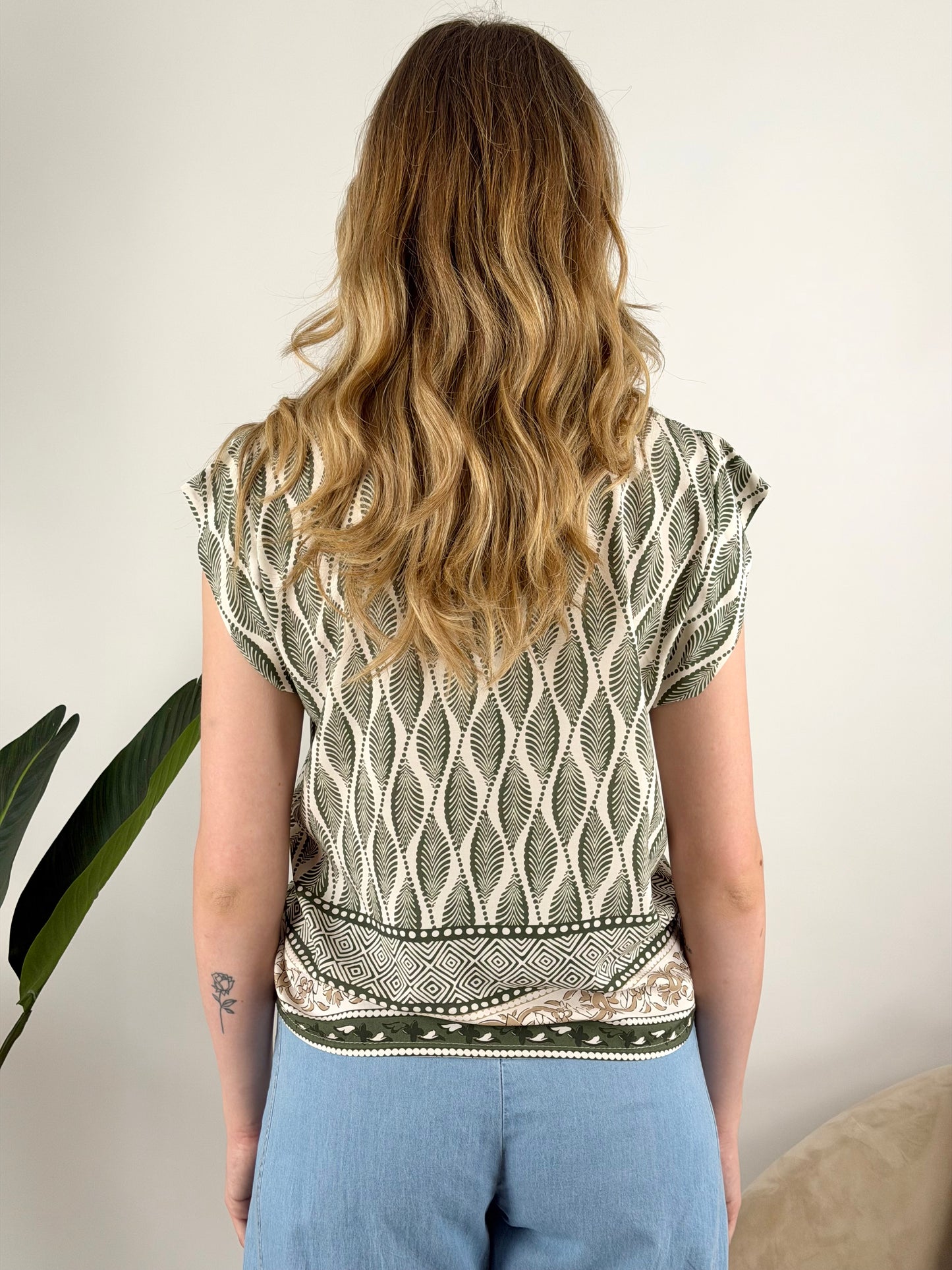 DEVA - CAMICIA SMANICATA VISCOSA