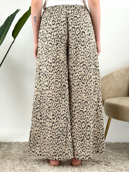 DEVA - PANTALONE MUSSOLA MACULATO