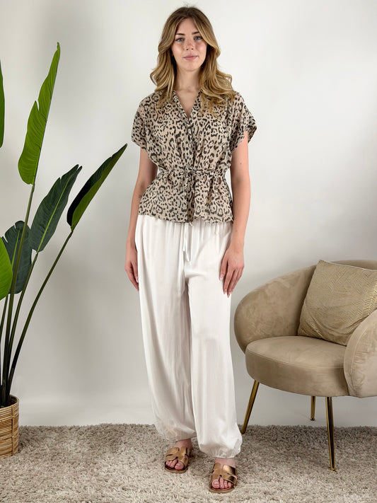 DEVA - CAMICIA MEZZA MANICA CINTURA