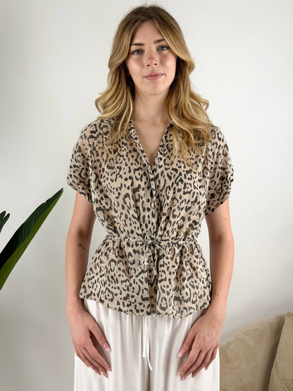 DEVA - CAMICIA MEZZA MANICA CINTURA