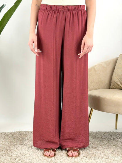 HAVEONE - PANTALONE VISCOSA PALAZZO