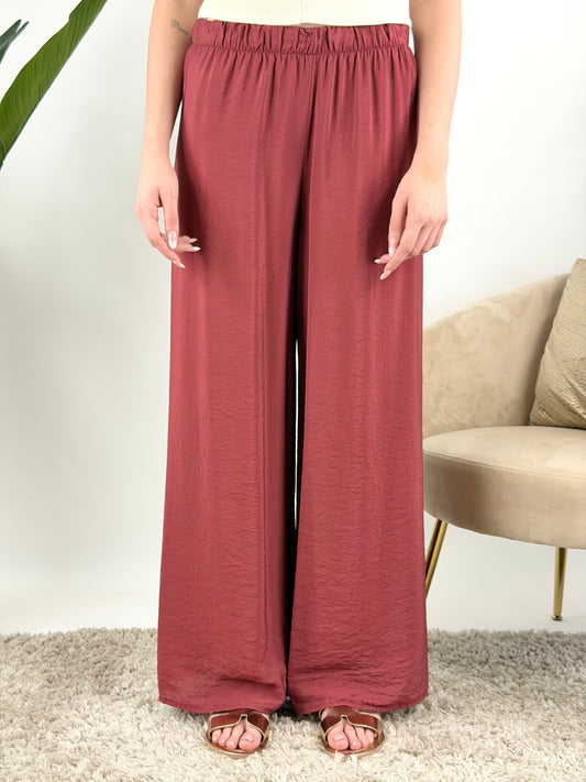 HAVEONE - PANTALONE VISCOSA PALAZZO