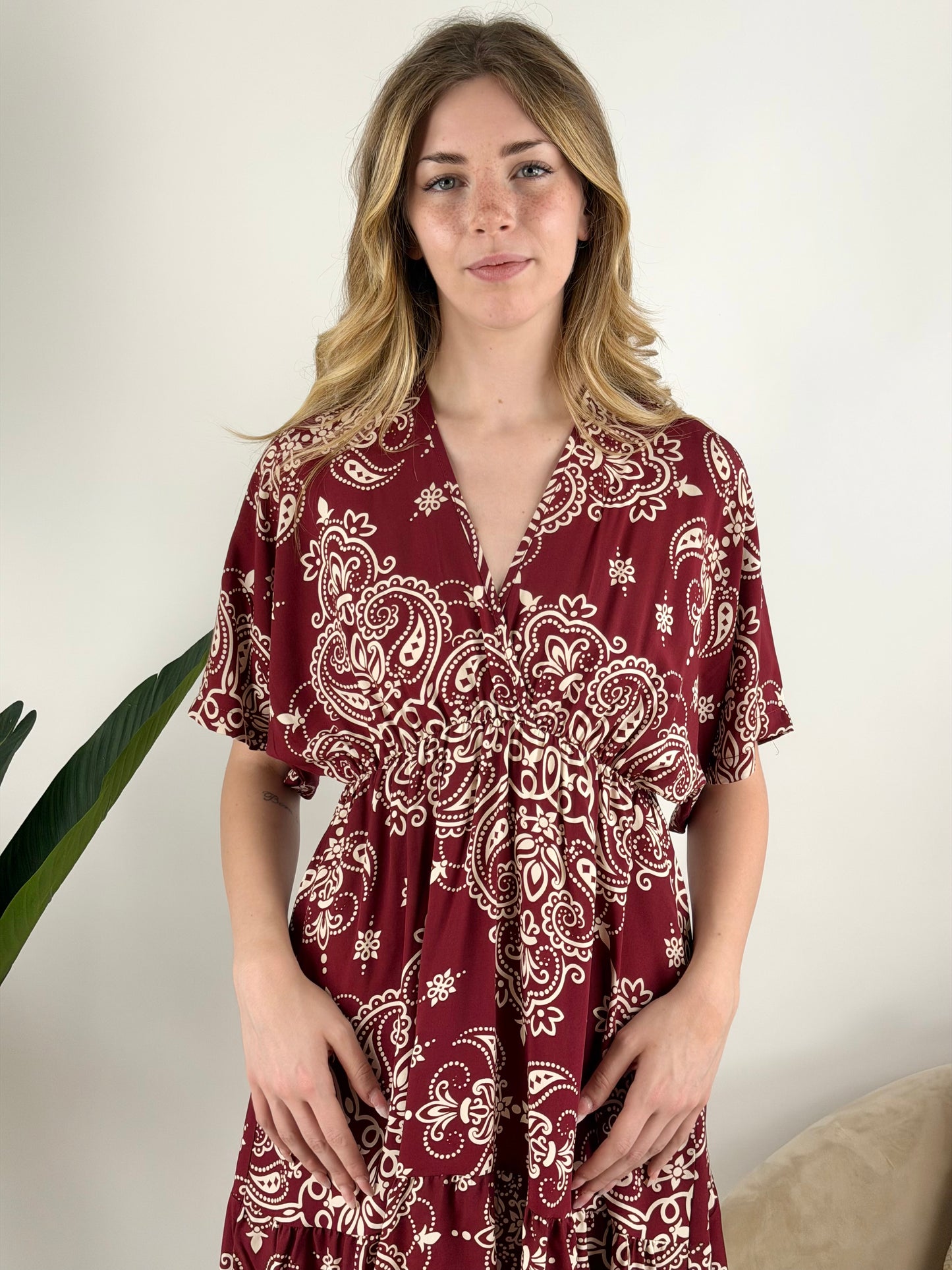 KONTATTO - ABITO KIMONO CORTO BANDANA
