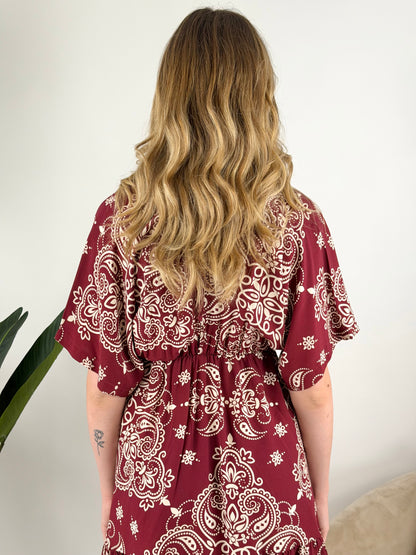 KONTATTO - ABITO KIMONO CORTO BANDANA