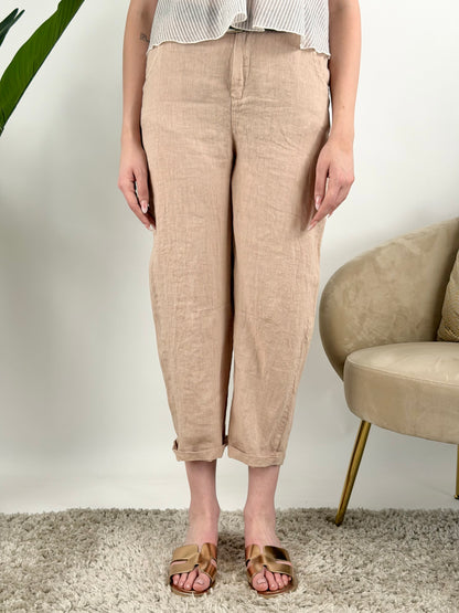 HAVEONE - PANTALONE BARREL LINO
