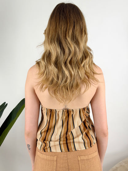 HAVEONE - TOP FAZZOLETTO RIGHE